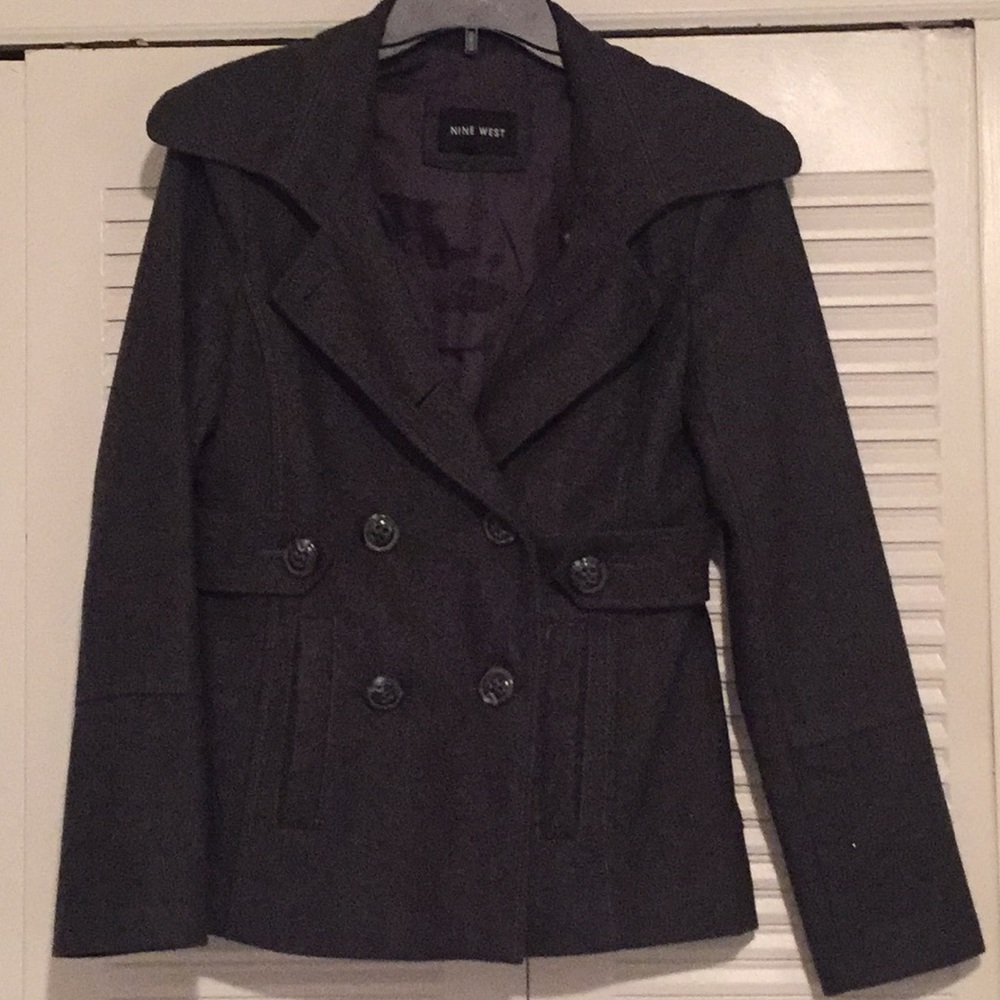 Charcoal pea coat